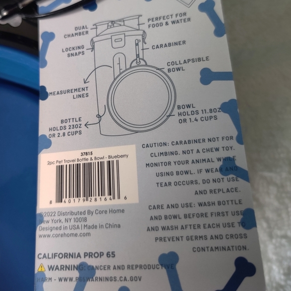 NWT - 2 IN 1 PET TRAVEL BOTTLE & BOWL - Picture 8 of 10